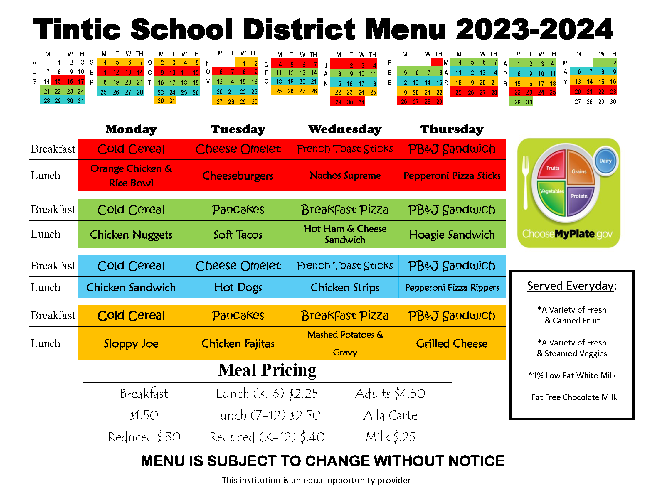 23 24 Menu