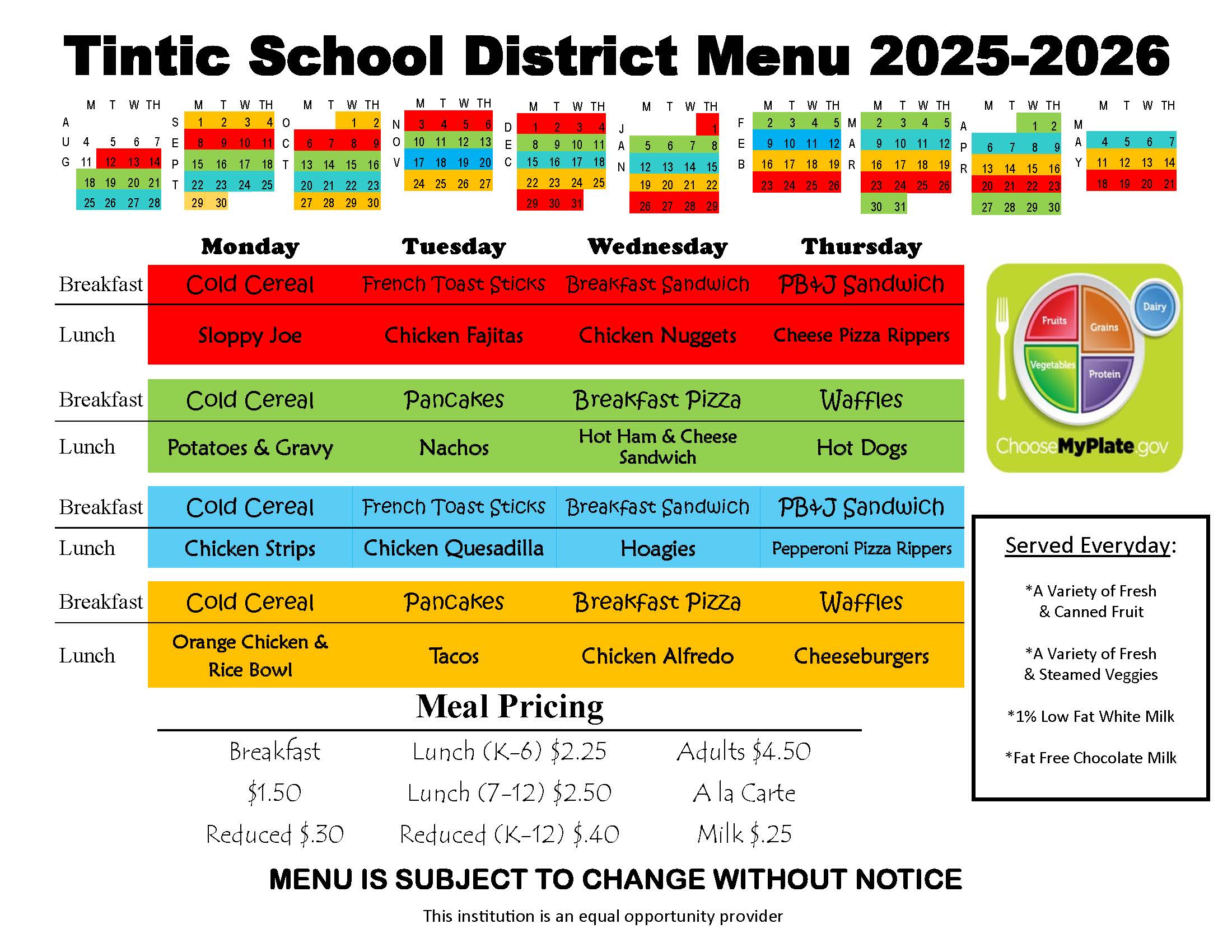Menu 25 26 1